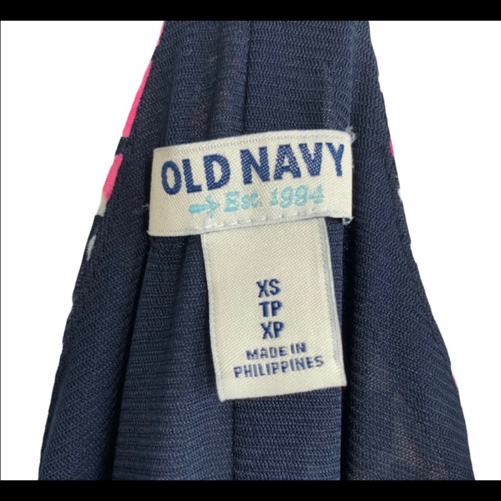 Old Navy Blue Doodle Dress Sz XS - Picture 5 of 5